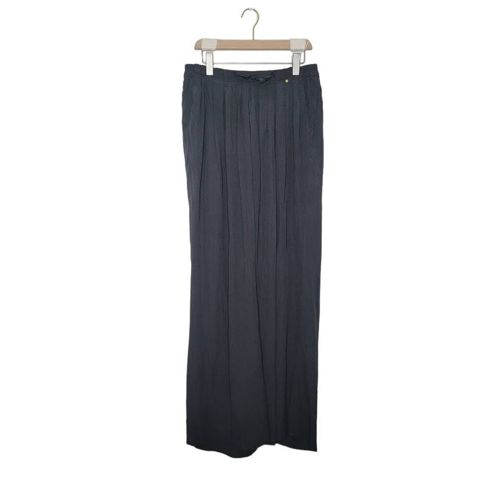 Harlyn Wide Leg Lightweight Flowy Pants Size Medium Olive Green